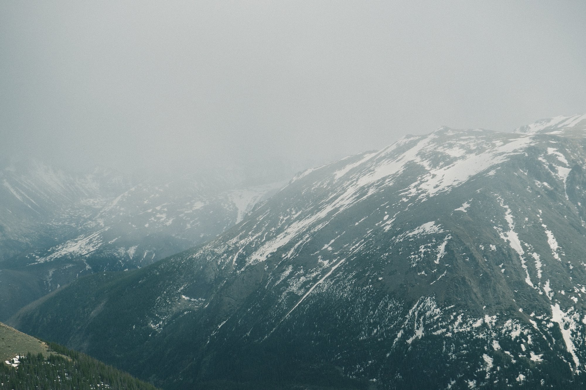 Hazy mountain